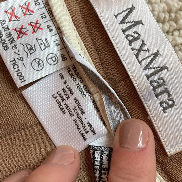 MaxMara Camel Wide Leg Dress Pants NWT - Picture 5 of 7